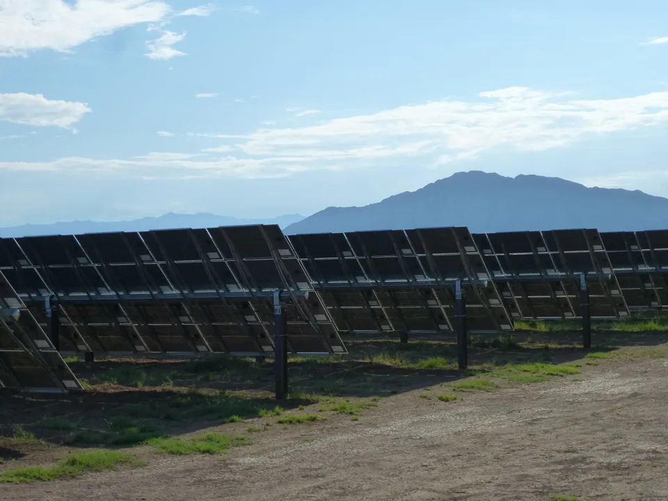 Utility-scale solar project in California