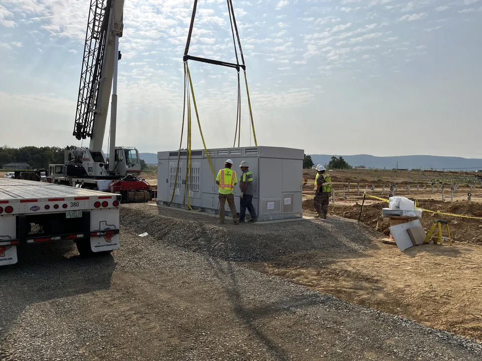 Inverter station installation